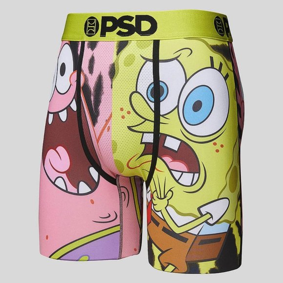 NWT PSD x Spongebob Squarepants & Patrick BFFs Mens Boxer Briefs Underwear - Picture 2 of 4